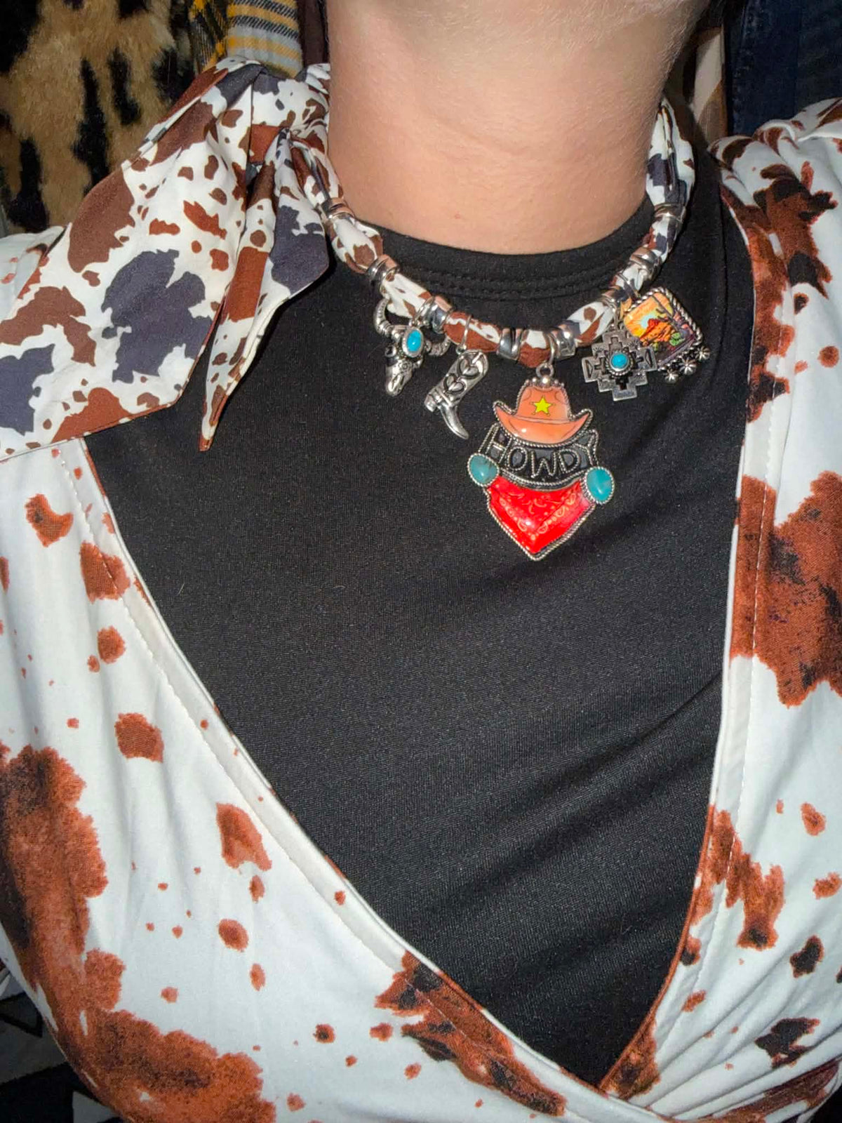 Howdy Western Charm Necklace