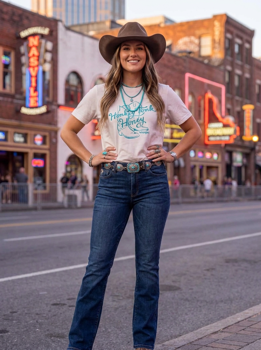 Honky Tonk Honey Graphic Tee