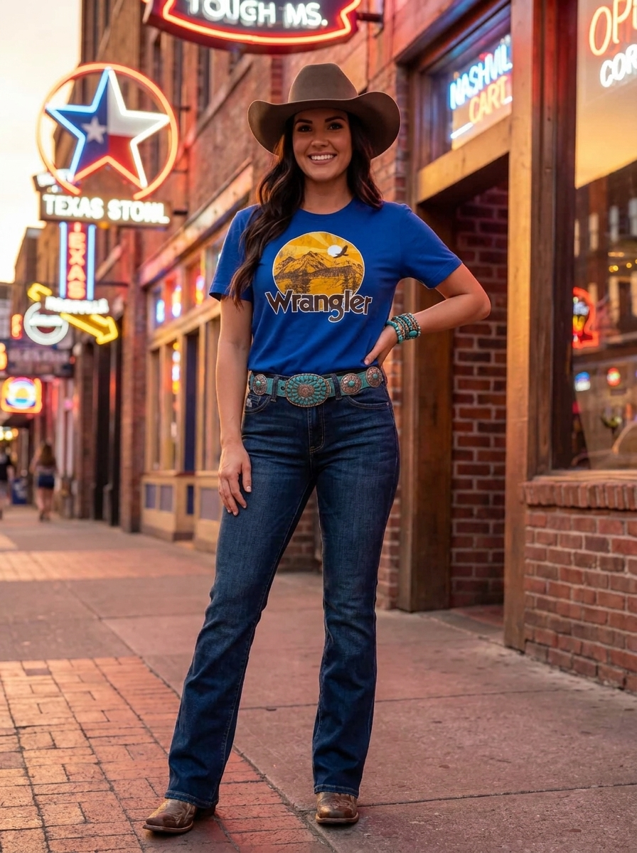 Wrangler Royal Blue Graphic Tee