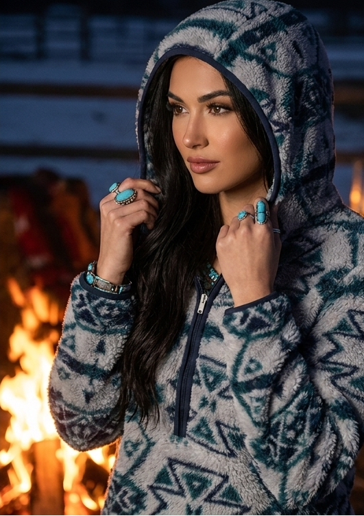 Ariat R.E.A.L. Berber Teddy Fleece Hooded Pullover