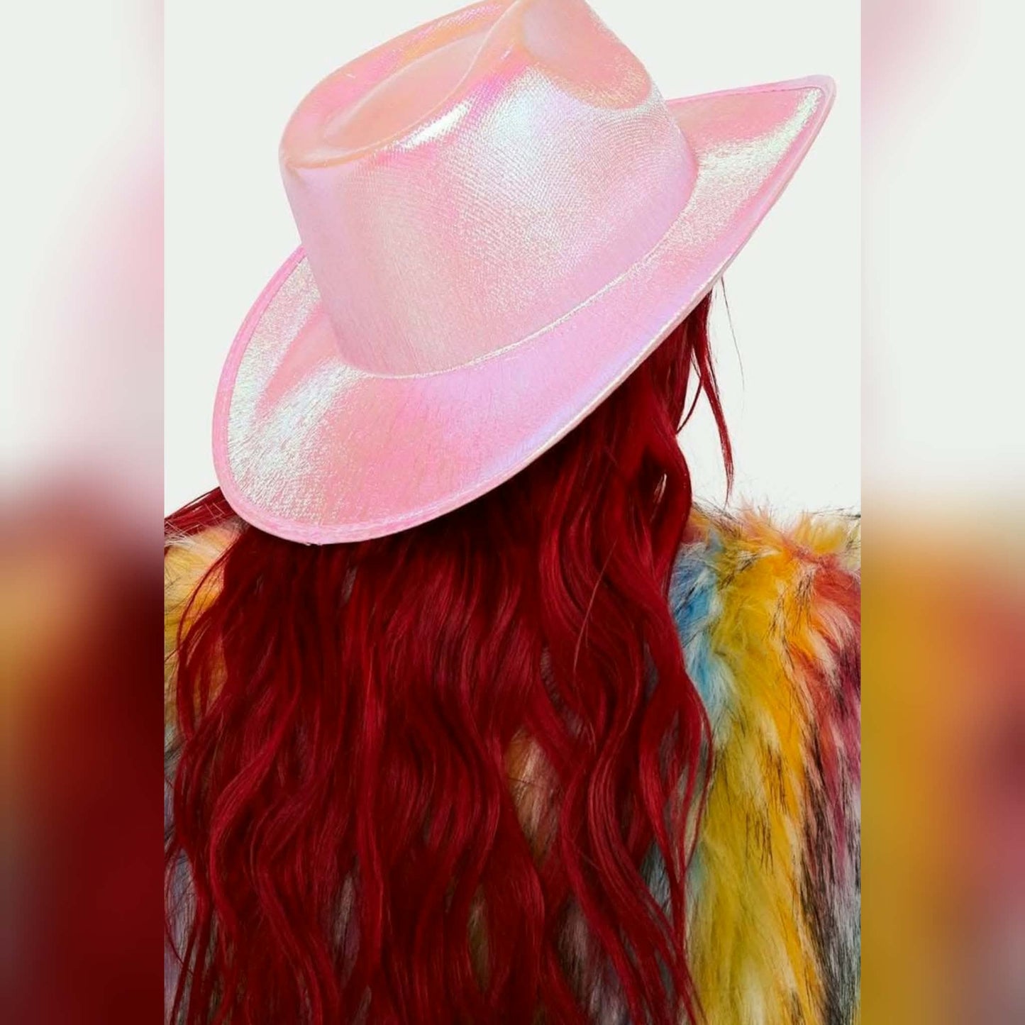 Light Pink Holographic Lightweight Hat