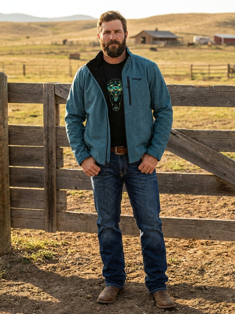 Mens Teal Workwear Jacket