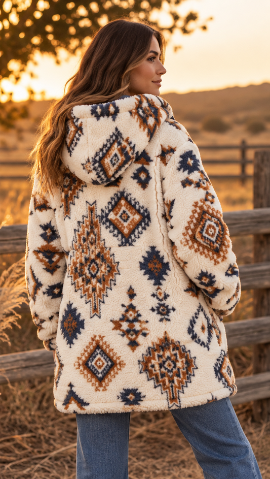 Canyon Creek Hooded Sherpa Coat