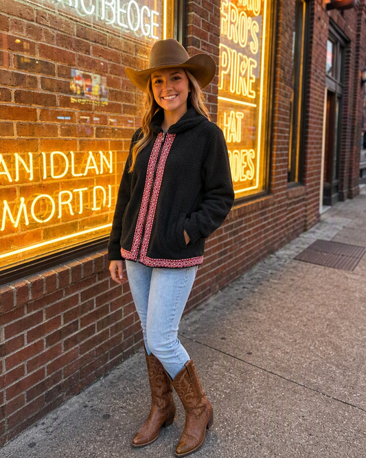 Wrangler Red River Sherpa Zip Jacket