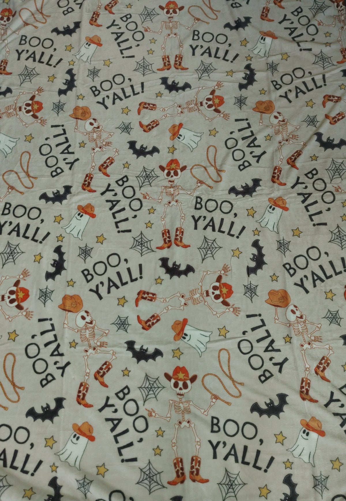 Boo Y’all Western Halloween Throw Blanket — 50" x 70"