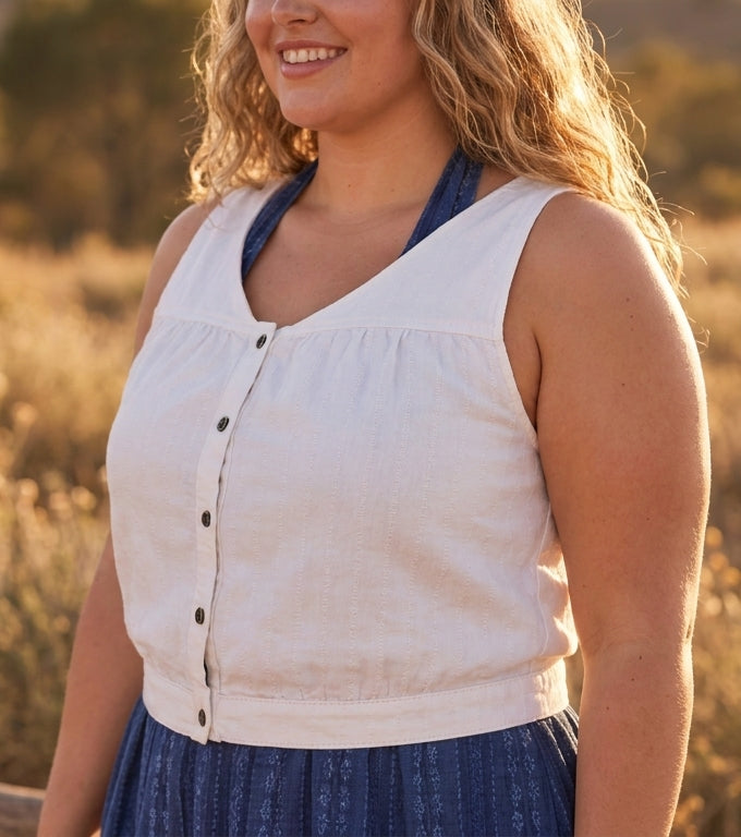 Heritage Stripe Button-Front Vest
