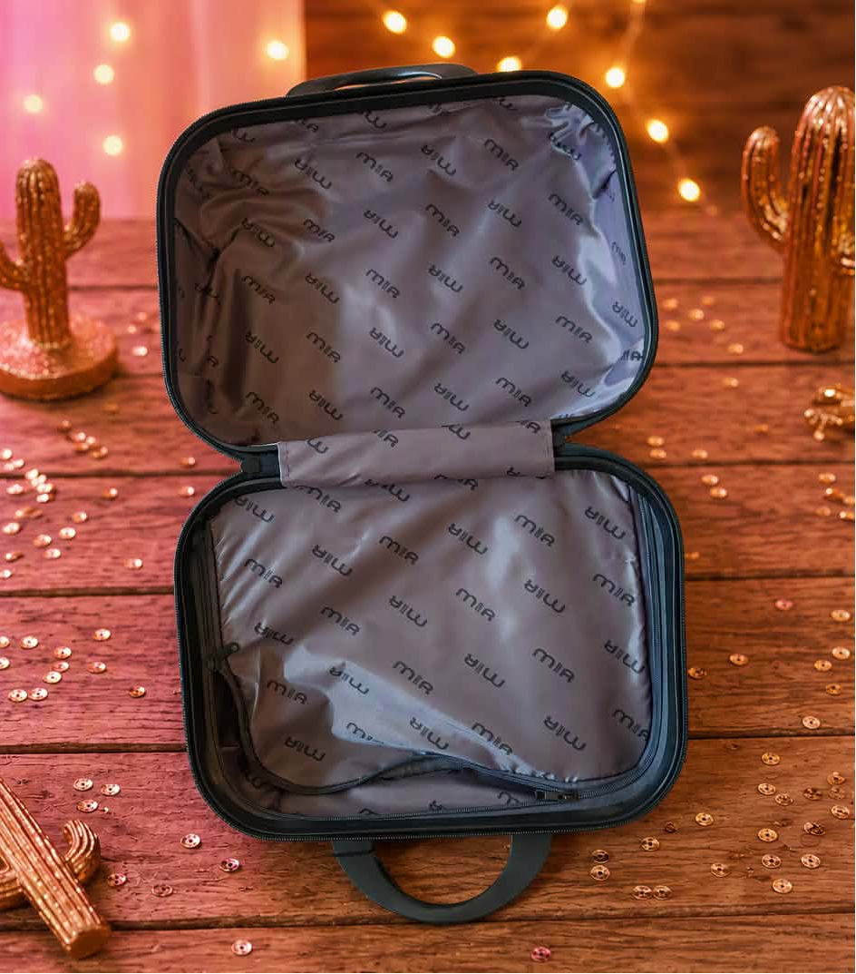 Brown Western Hard-Shell Mini Travel Case