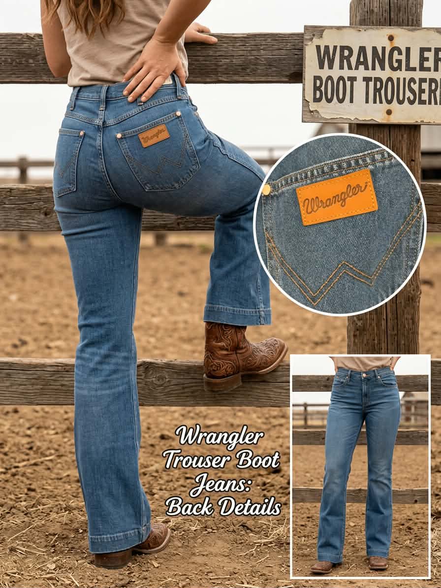 Wrangler Exaggerated Boot Trousers