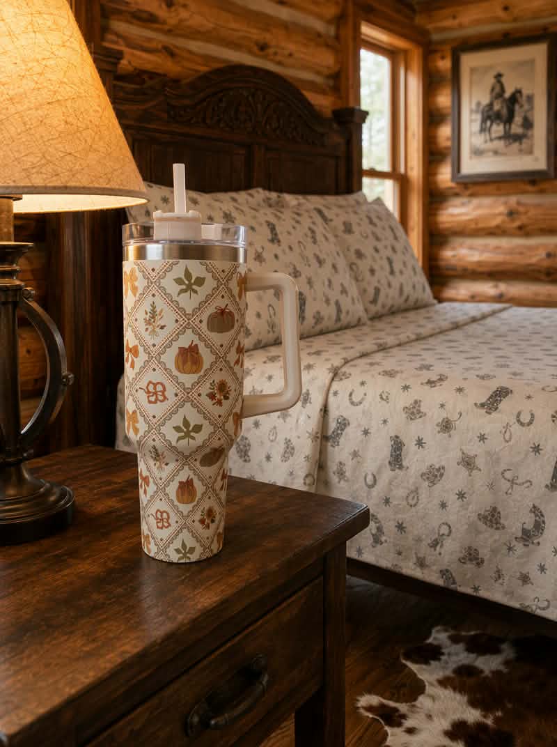 Fall Autumn 32 oz Tumbler