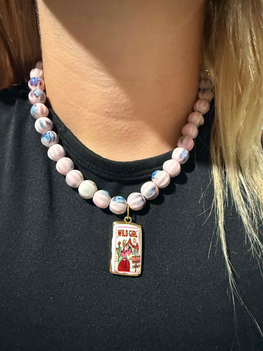 Chunky Cowgirl Beaded Necklace
