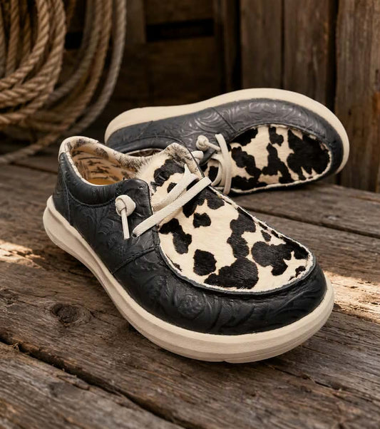 Ariat Women's Hair-On Tooled Hilo Casual Moc Toe Shoes