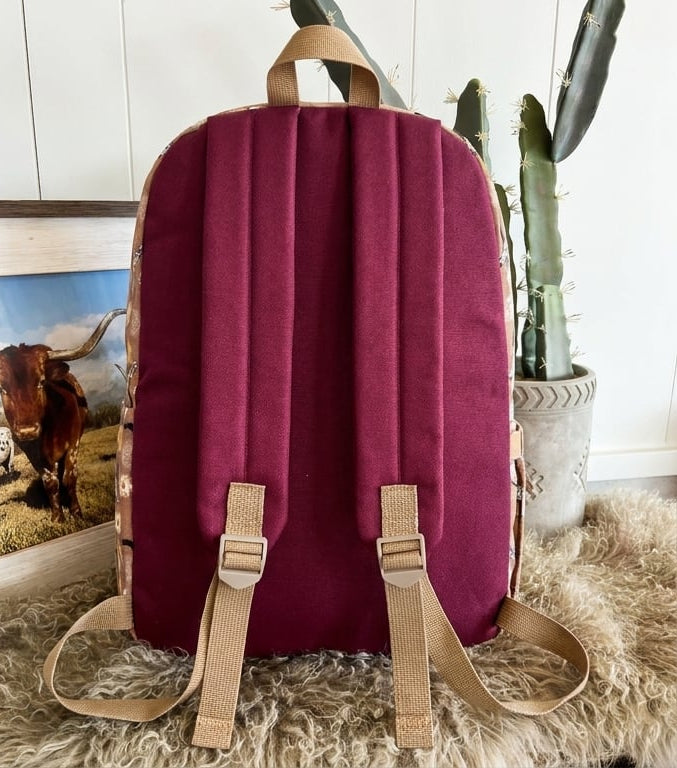 Montana West Backpack - Daisies & Longhorns