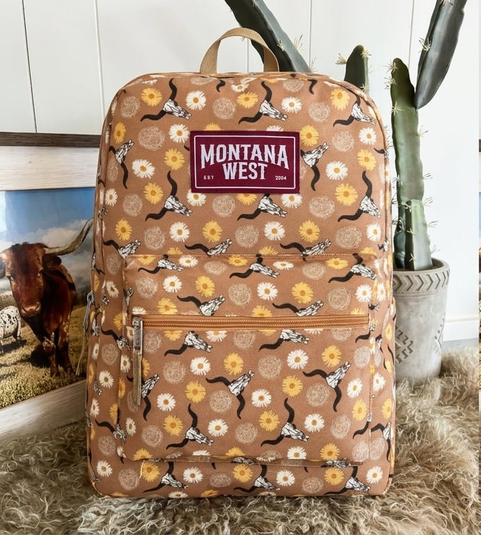 Montana West Backpack - Daisies & Longhorns