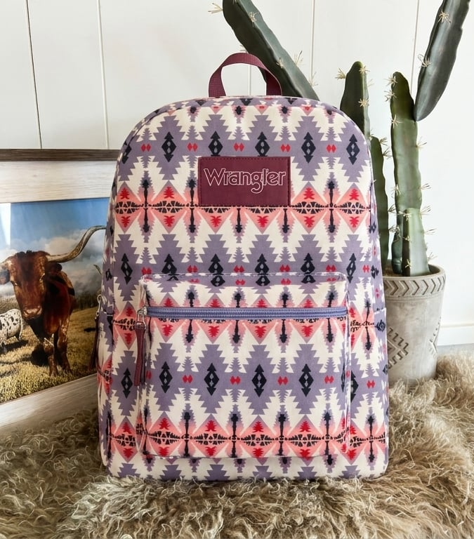 Wrangler Backpack - Purple Pink Tribal