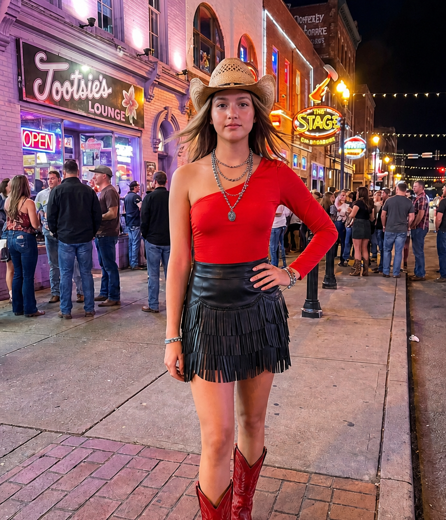 Womens Red Bodysuit