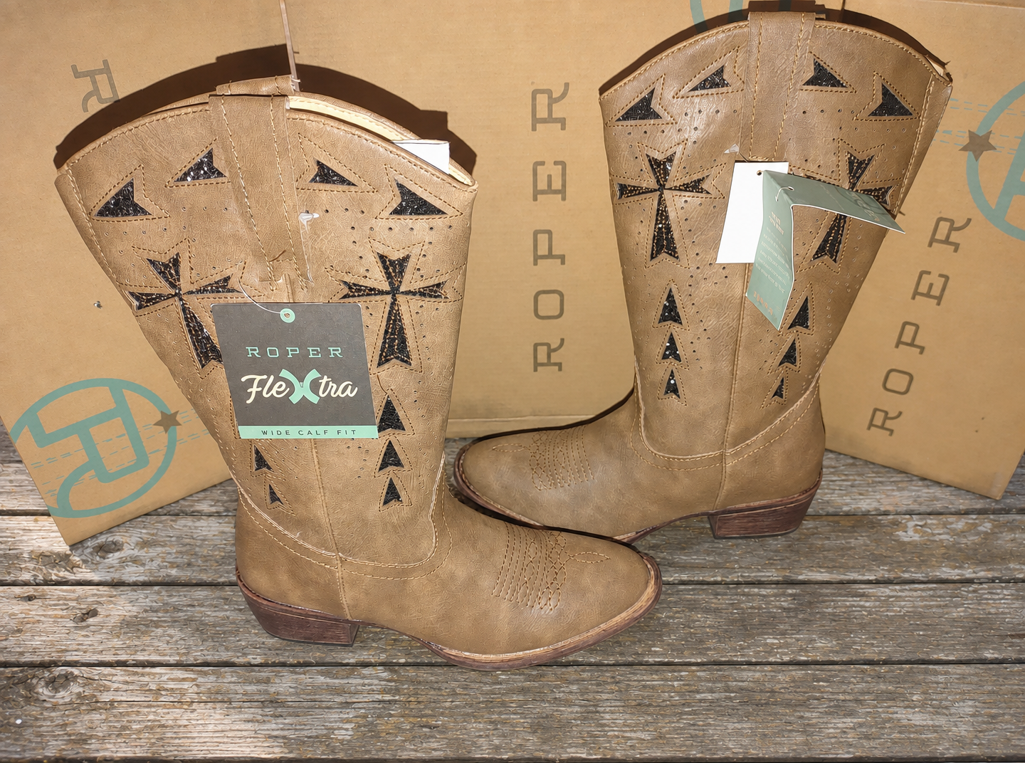 Roper Flextra Glitter Inlay Boots