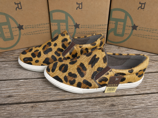 Roper Leopard Hair-on-Hide Slip-On Sneakers