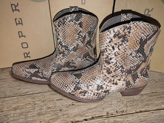 Roper Python Ankle Boots