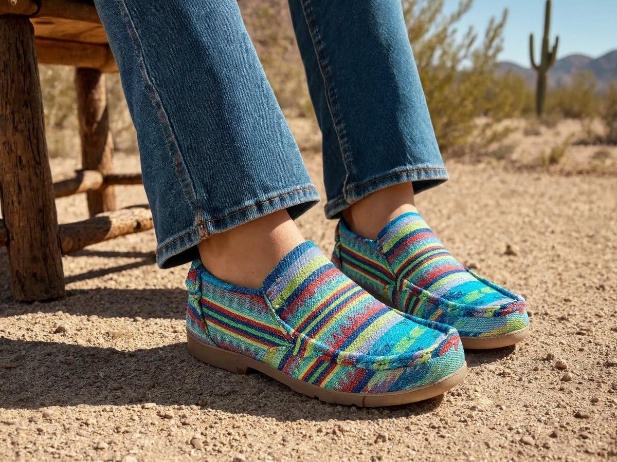Roper Multicolor Western Driving Moccasins