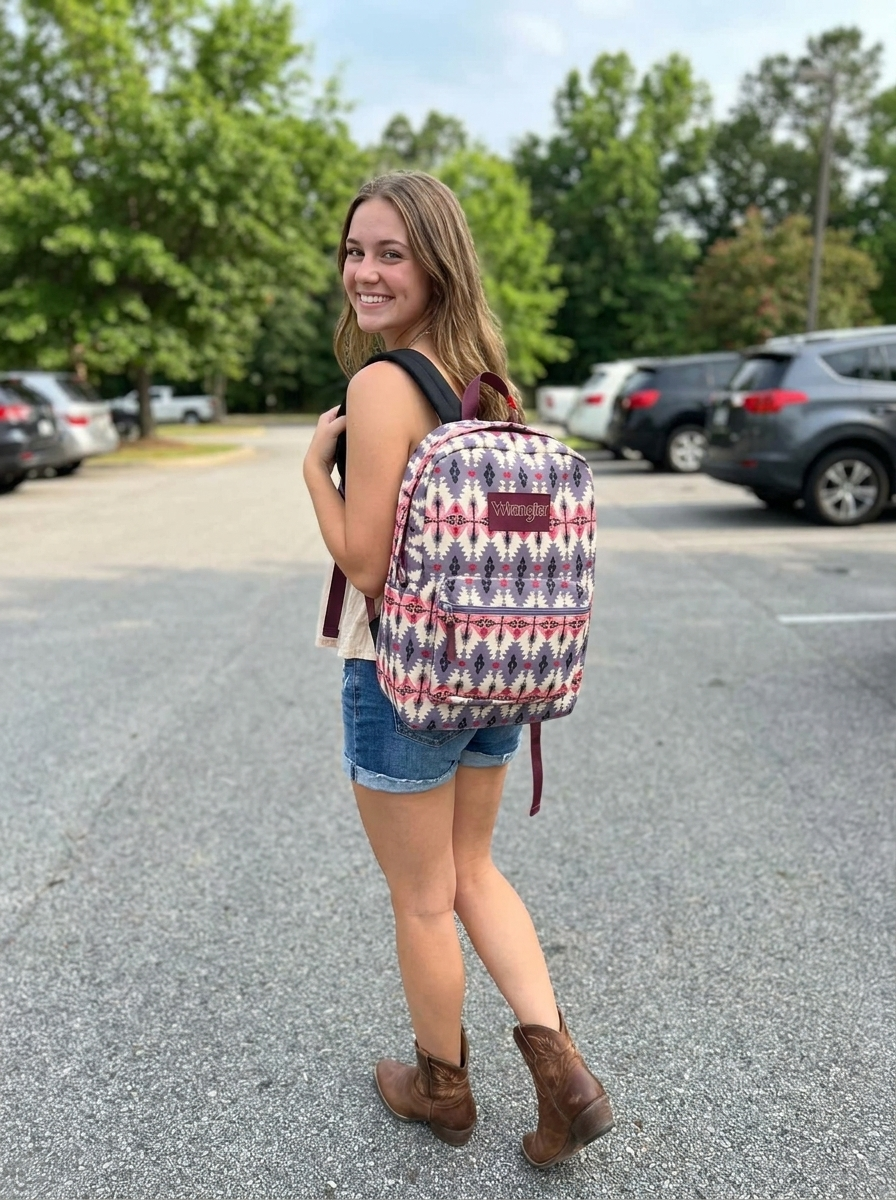Wrangler Backpack - Purple Pink Tribal