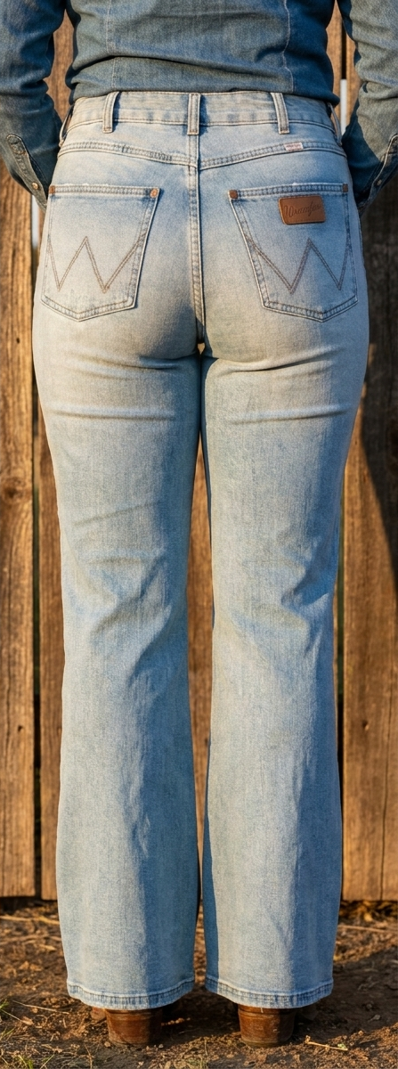 Wrangler Billabong Patchwork Flare Jeans