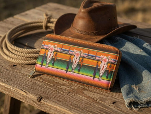 Serape Steerhead Double-Sided Wallet
