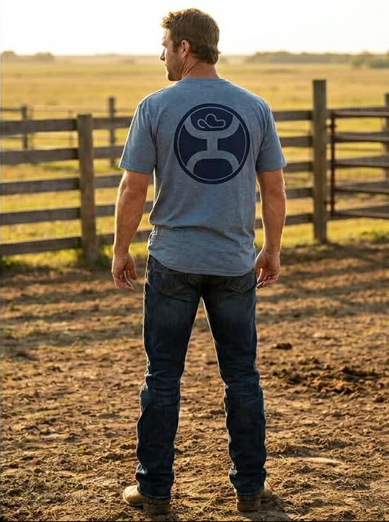 Hooey Graphic Tee - Marled Blue
