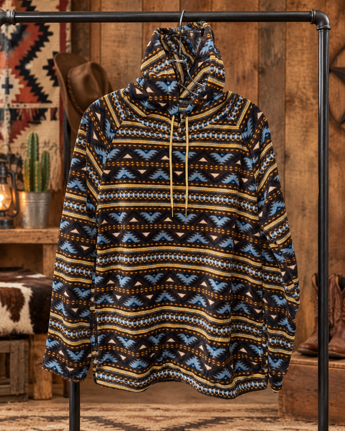 High Desert Fleece Pullover – Blue Multi