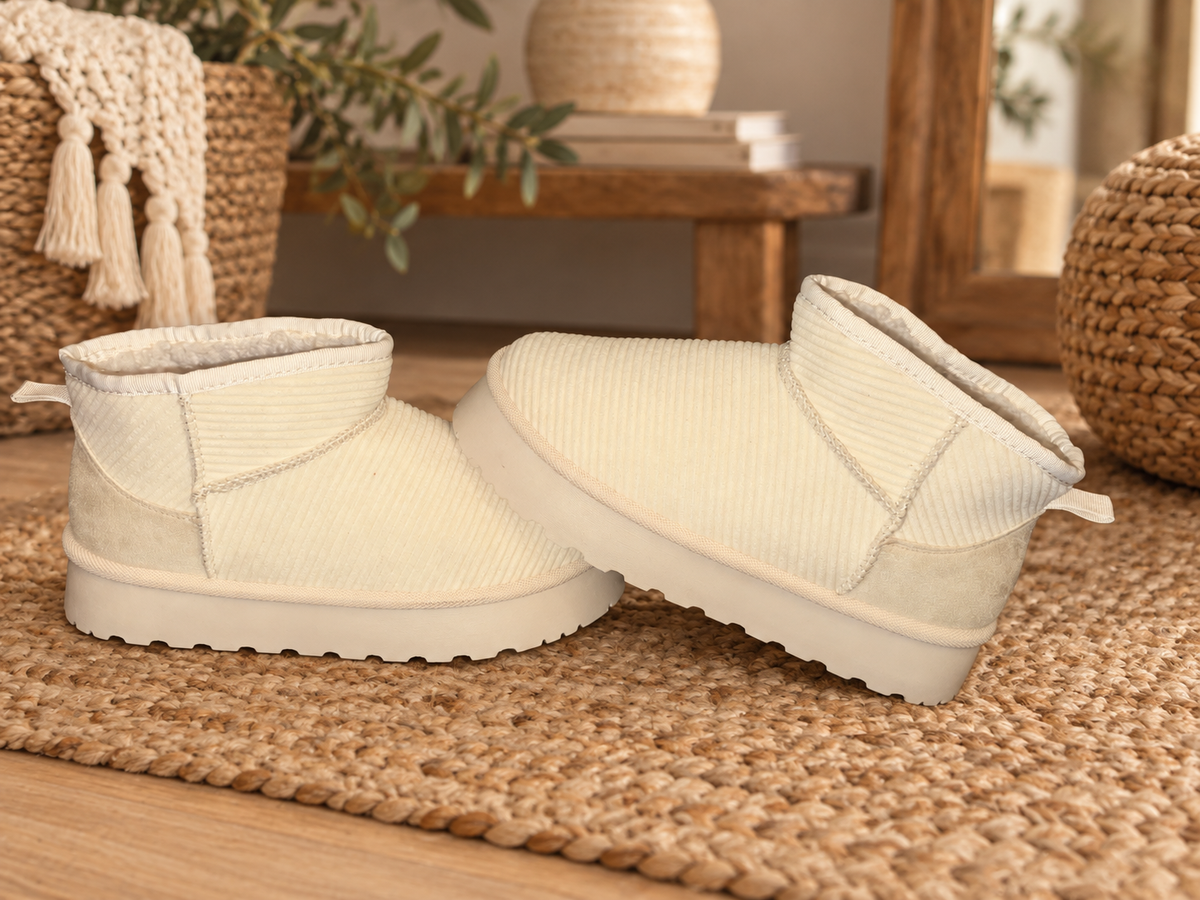 Cloud Nine Corduroy Cozy Boots – Ivory