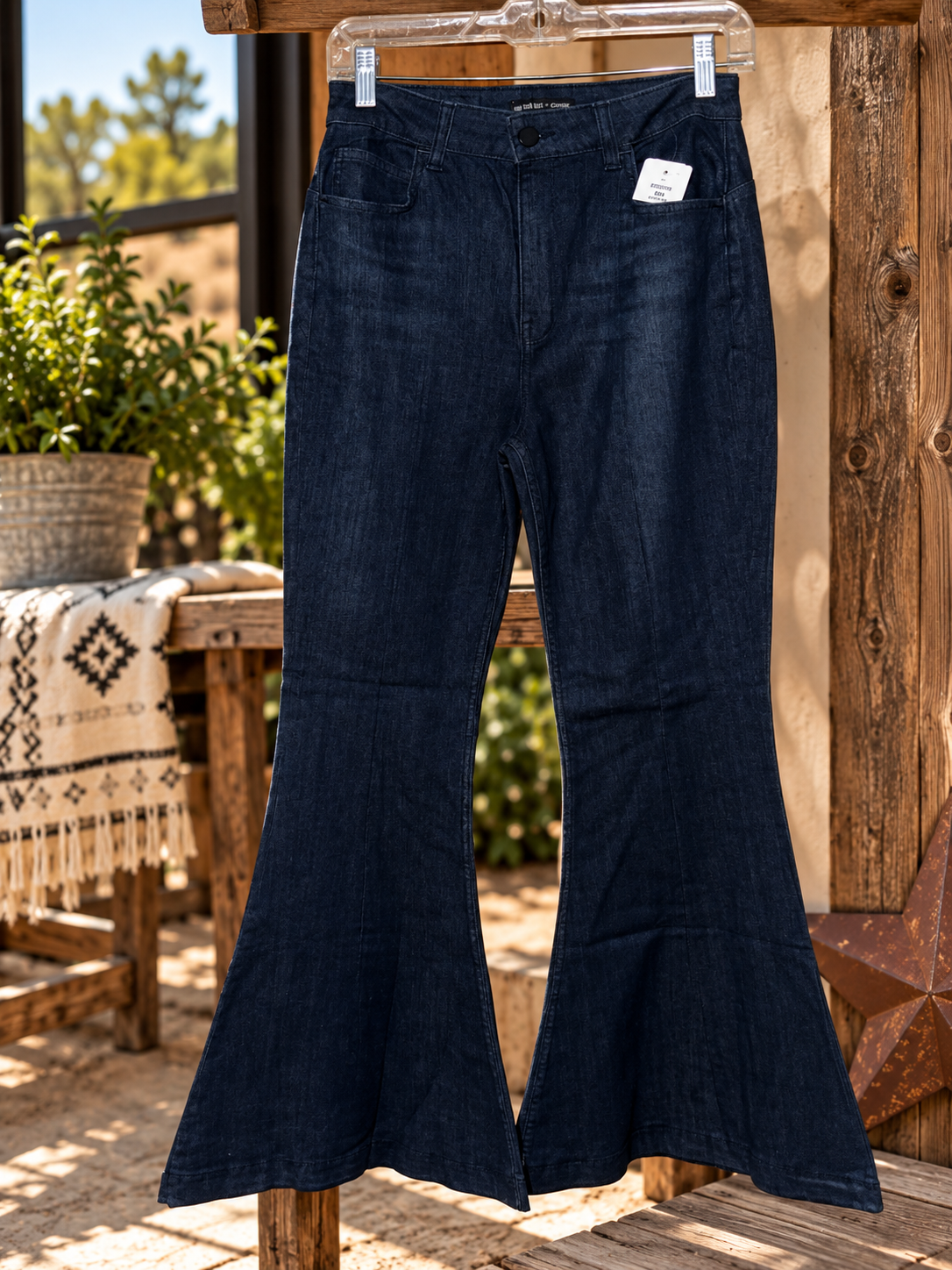 Lee Body Optix Cushnie Super Flare Jeans – Dark Indigo