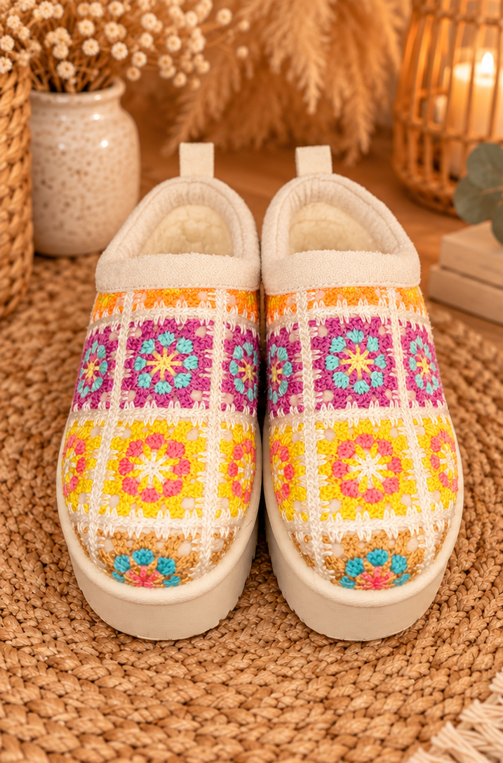 Good Mood Crochet Cozy Clogs