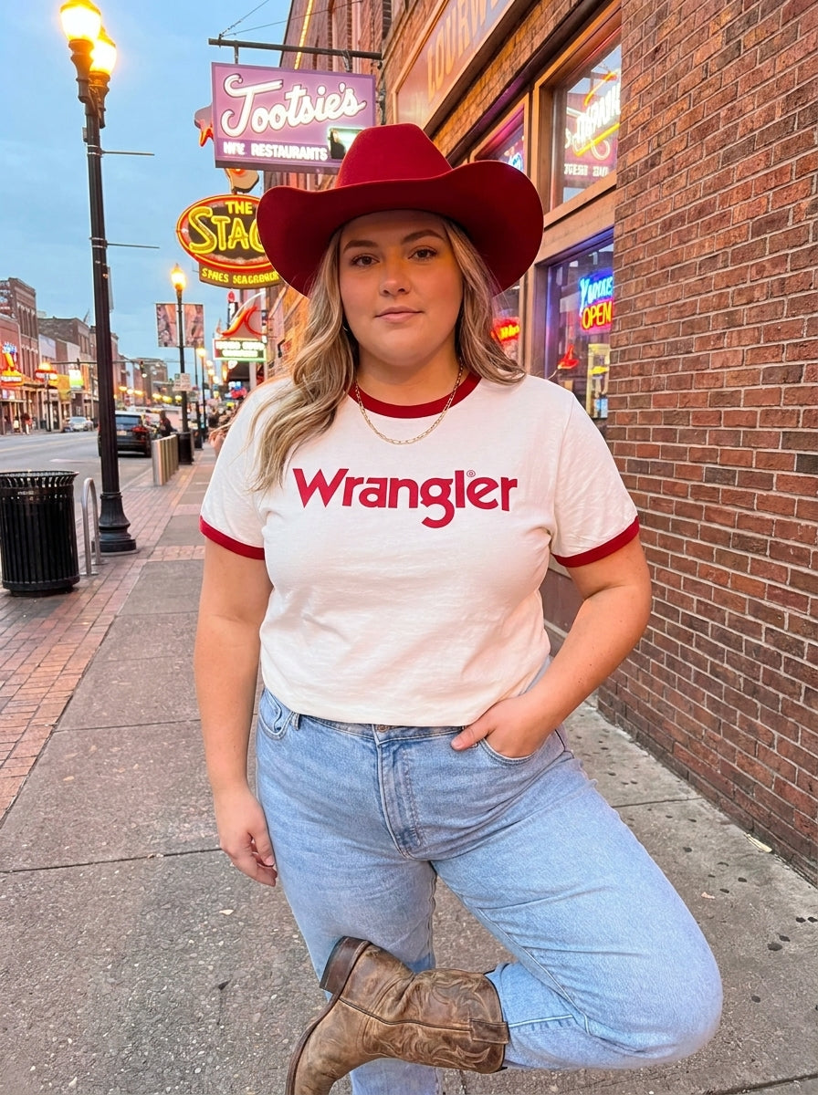 Wrangler Logo Ringer Tee