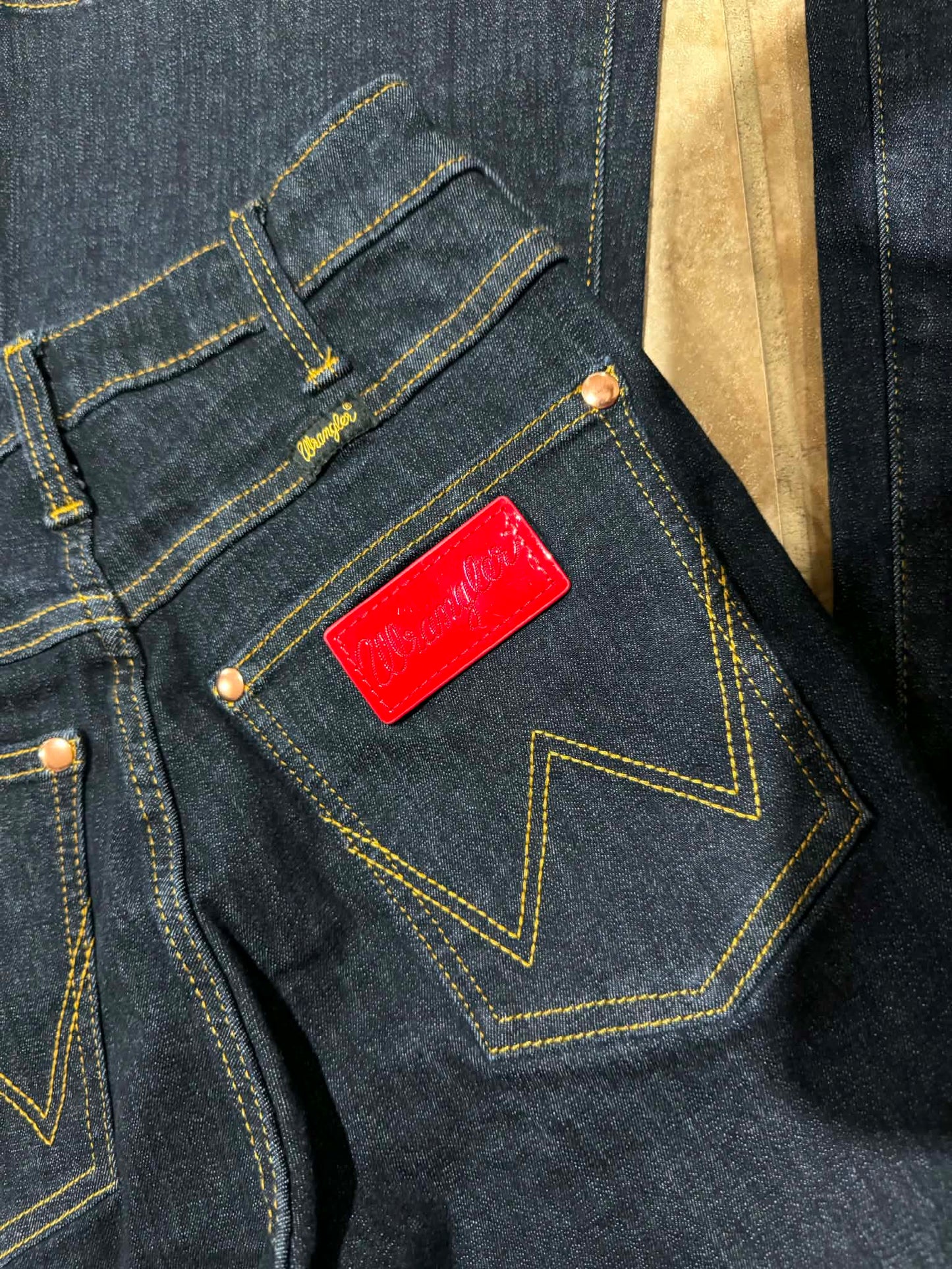 Wrangler x Lainey Wilson Red Patch Flare Jeans