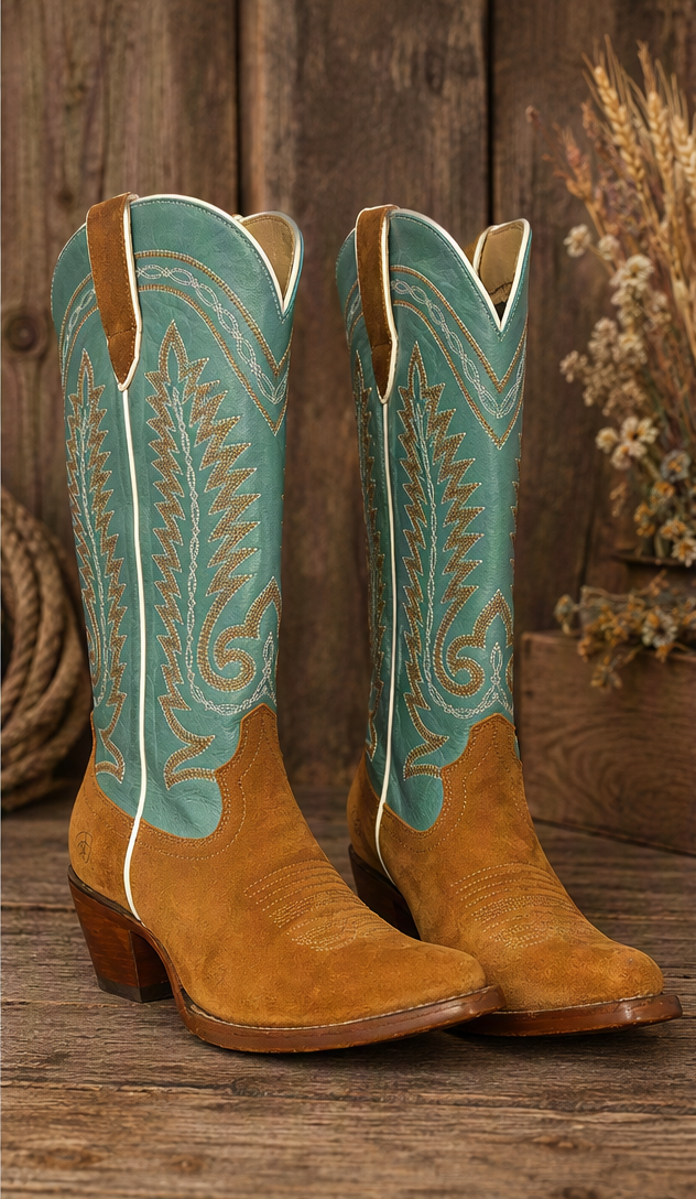 Ariat Ambrose Penny Suede Snip Toe Boots