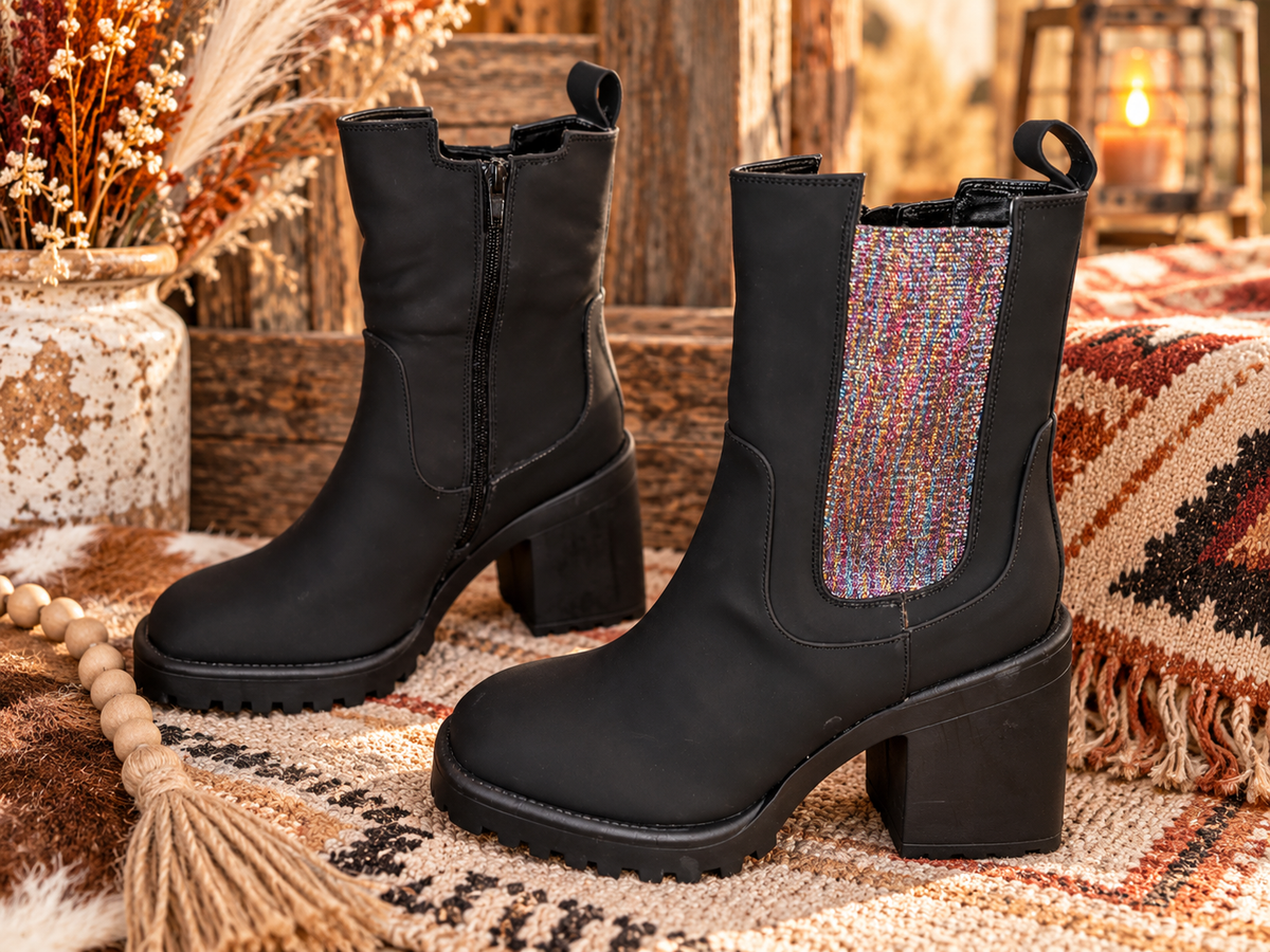 The After Dark Glitter Chelsea Boot