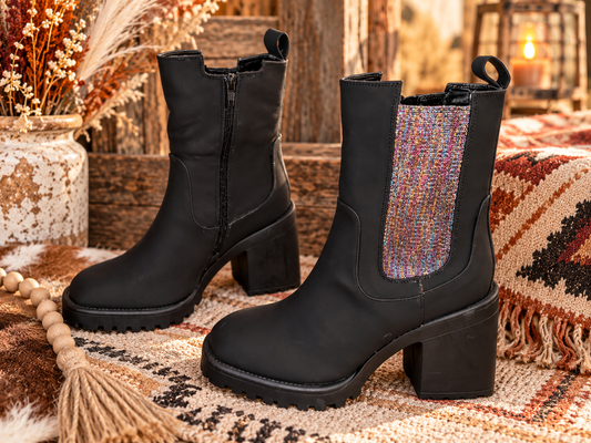 The After Dark Glitter Chelsea Boot