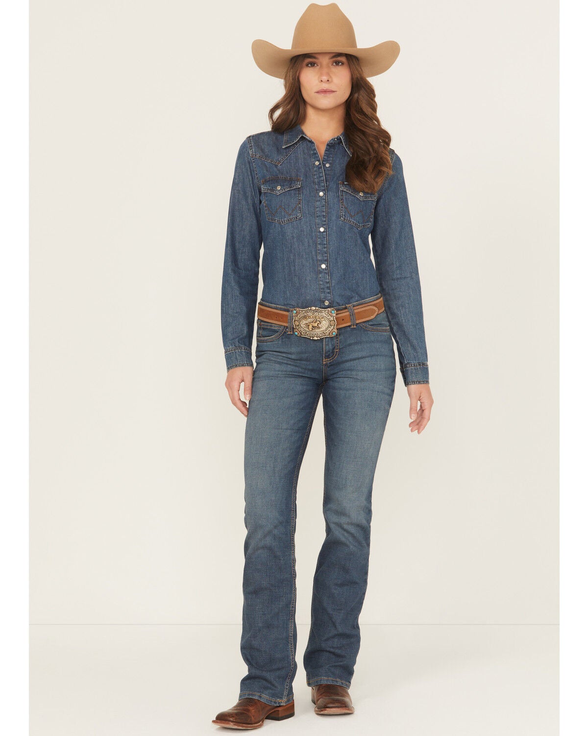 Wrangler Mid Rise Bootcut Jeans