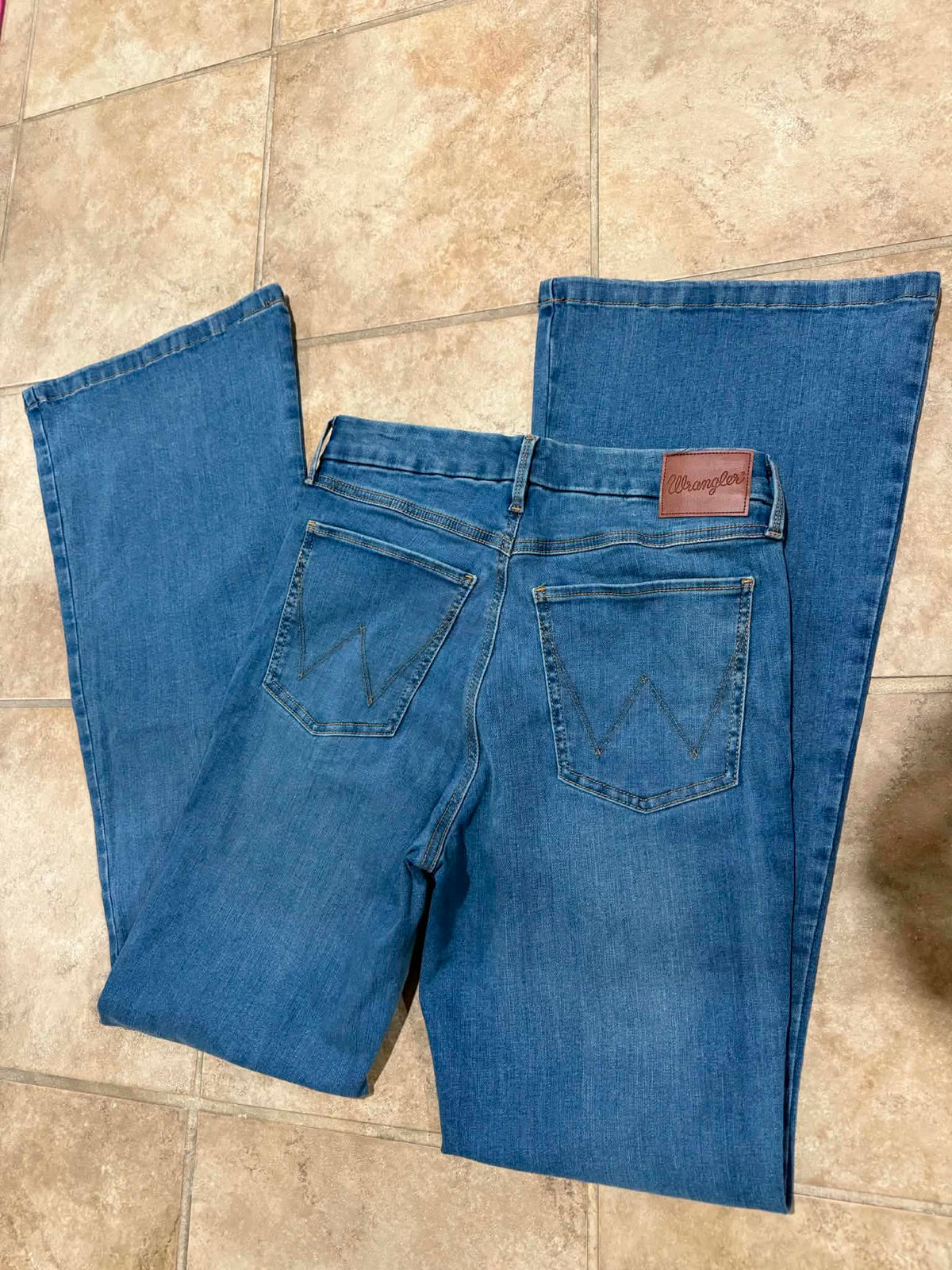 Wrangler High Rise Boot cut Stretch Jeans
