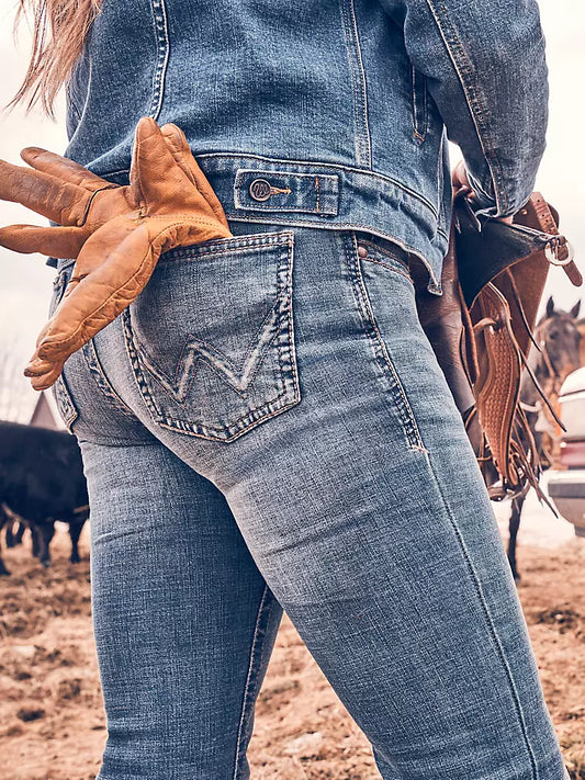 Wrangler Willow Ultimate Riding Jeans - Medium Wash