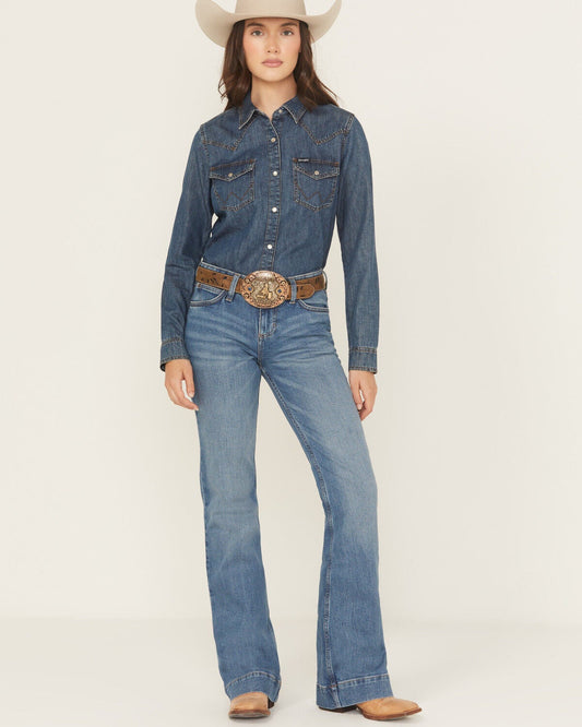 Wrangler Retro Mid Rise Trouser Jeans – Allison Mae
