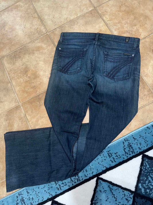 7 For All Mankind Dojo Dark Wash Jeans - 30
