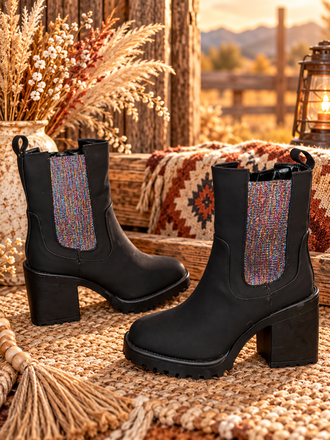 The After Dark Glitter Chelsea Boot