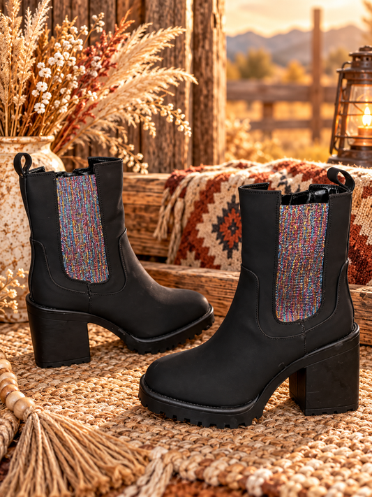 The After Dark Glitter Chelsea Boot