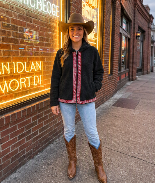 Wrangler Red River Sherpa Zip Jacket