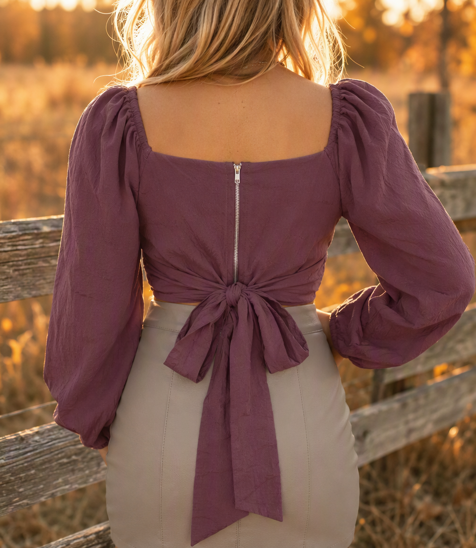 Tie Me Up Wrap Front Top - 3 Colors