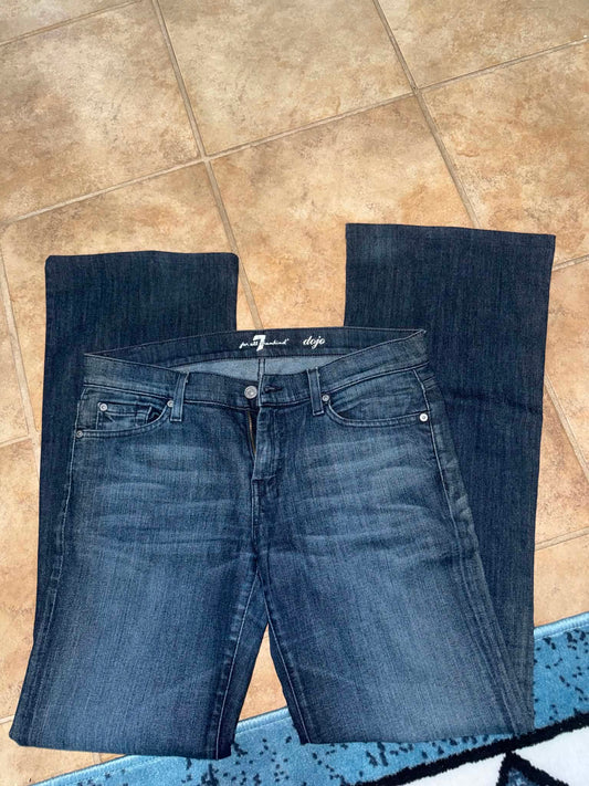 7 For All Mankind Dojo Dark Wash Jeans - 30