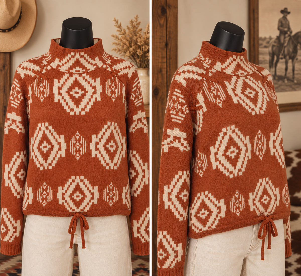 Red Rock Southwestern Sweater