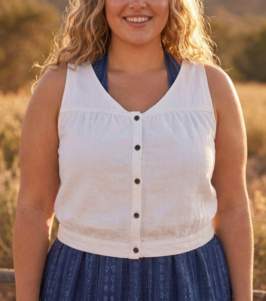 Heritage Stripe Button-Front Vest