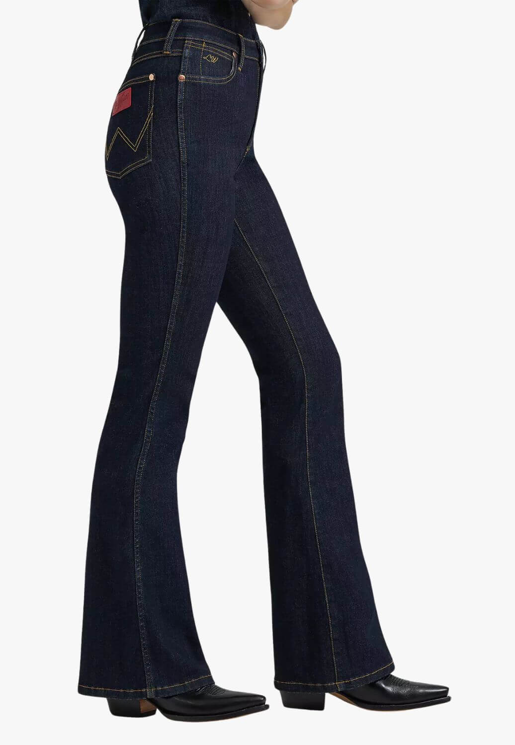 Wrangler x Lainey Wilson Red Patch Flare Jeans