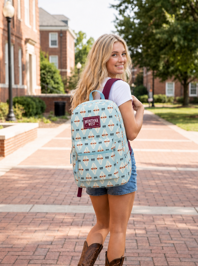 Montana West Backpack - Blue Aztec